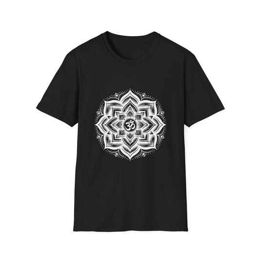 Detailed Om Lotus Flower T-Shirt